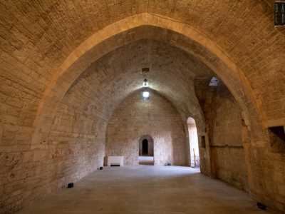 Possiamo ora salire la scalinata che ci conduce ai luoghi interni del Castello, le cui stanze principali sono l�Aula Normanna... 